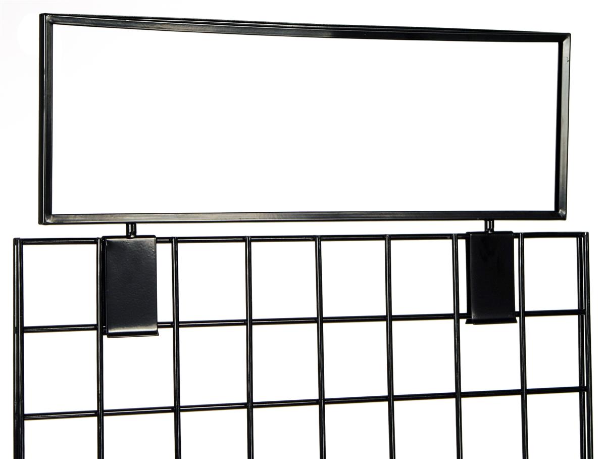 Gridwall Sign Holder 22 Inch Wide Topper