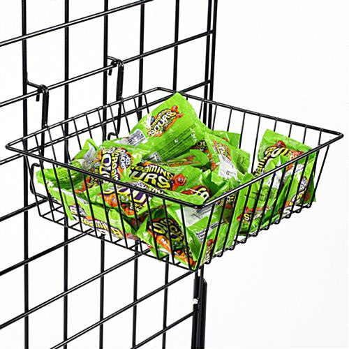 Gridwall Bulk Basket Retail Merchandising Metal Bin