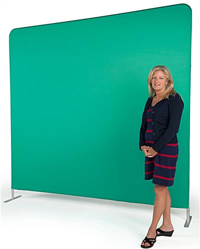 Green screen backdrop panel with matted finish