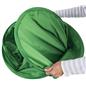 Portable chair mounted green screen with collapsible design