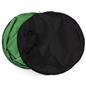 Portable chair mounted green screen with easy storage inside travel bag