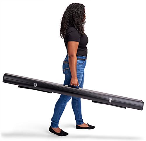 Retractable green screen banner stand with portable design