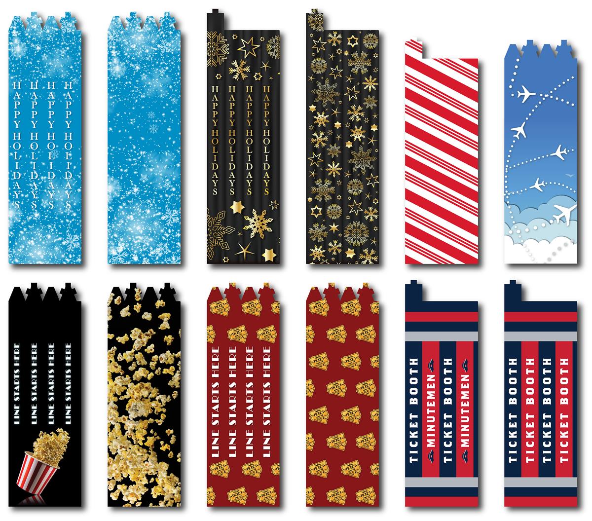 Custom Printed Stanchion Cover 4 Panel FullColor Graphics