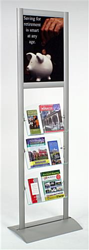 magazine display with 18" x 24" poster frame