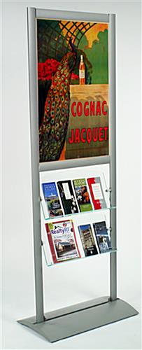 Literature Dispenser with 24" x 36" Poster Frame