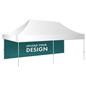10 x 20 pop up tent custom backwall with dye sublimation printing