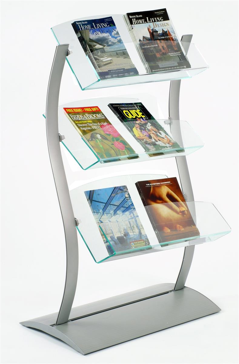 Catalog Stand Modern 3Tiered Literature Holder