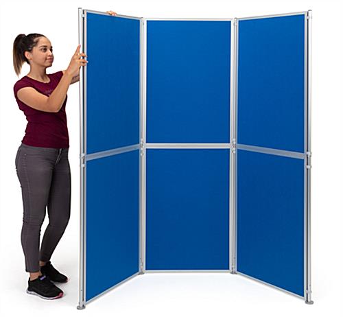 Easy-to-assemble freestanding modular display boards