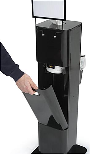 Hand Sanitizer Wipes Dispenser with Storage Cabinet