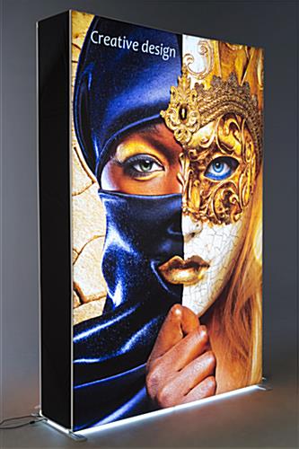 Illuminated LED SEG fabric light box frame