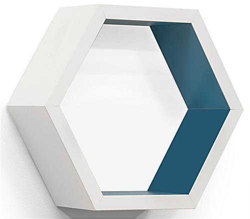 White Hexagon Shelf Removed