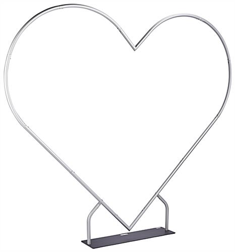 85.8 inch  x 96.0 inch heart shaped arch frame