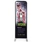 24 inch x 78.75 inch touchless hand sanitizer banner stand comes with a drip tray 