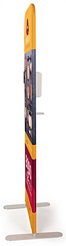 24 inch x 78.75 inch hand sanitization banner floor stand with single-sided cleansing dispenser 