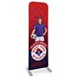 24 inch x 78.75 inch personalized slip top banner stand with full color options 