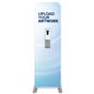 Touchless hand sanitizer banner stand with 1000mL Refillable Container 