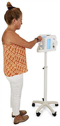 Respiratory hygiene station with convenient compartments 