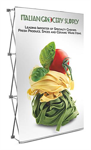 59.75" Quick Fabric Pop Up Backwall Display with Printed Graphics
