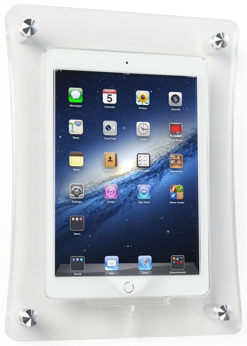 Display to Go ipad wall mount with Articulating Arm locking & Home Button Cover 