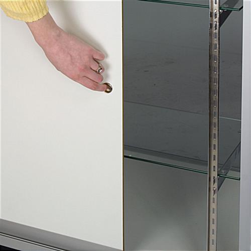 Glass Display Case: 4' Merchandising Cabinet, Ships Unassembled