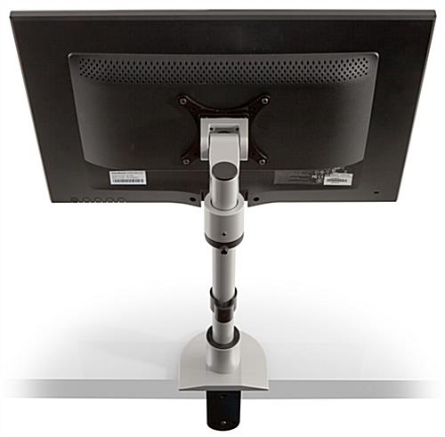 14" Tall, Silver Monitor Stand