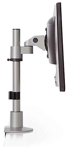 Silver Monitor Stand with Adjustable Joint Tension