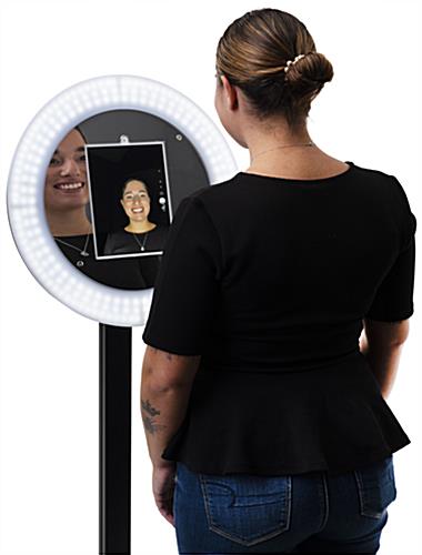 55 to 70 inch iPad selfie photo booth stand with knockdown display 