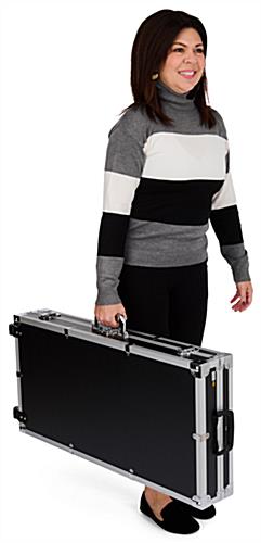 Portable storage case with sturdy carry handles