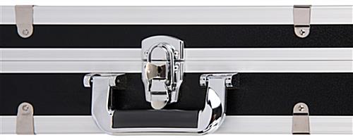 2 Locks with keys on storage case for convertible iPad stands