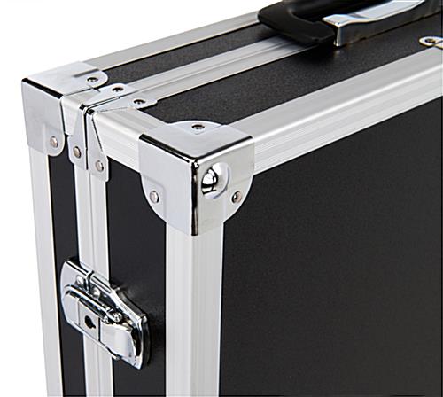 Storage case for convertible iPad stands with carry handle