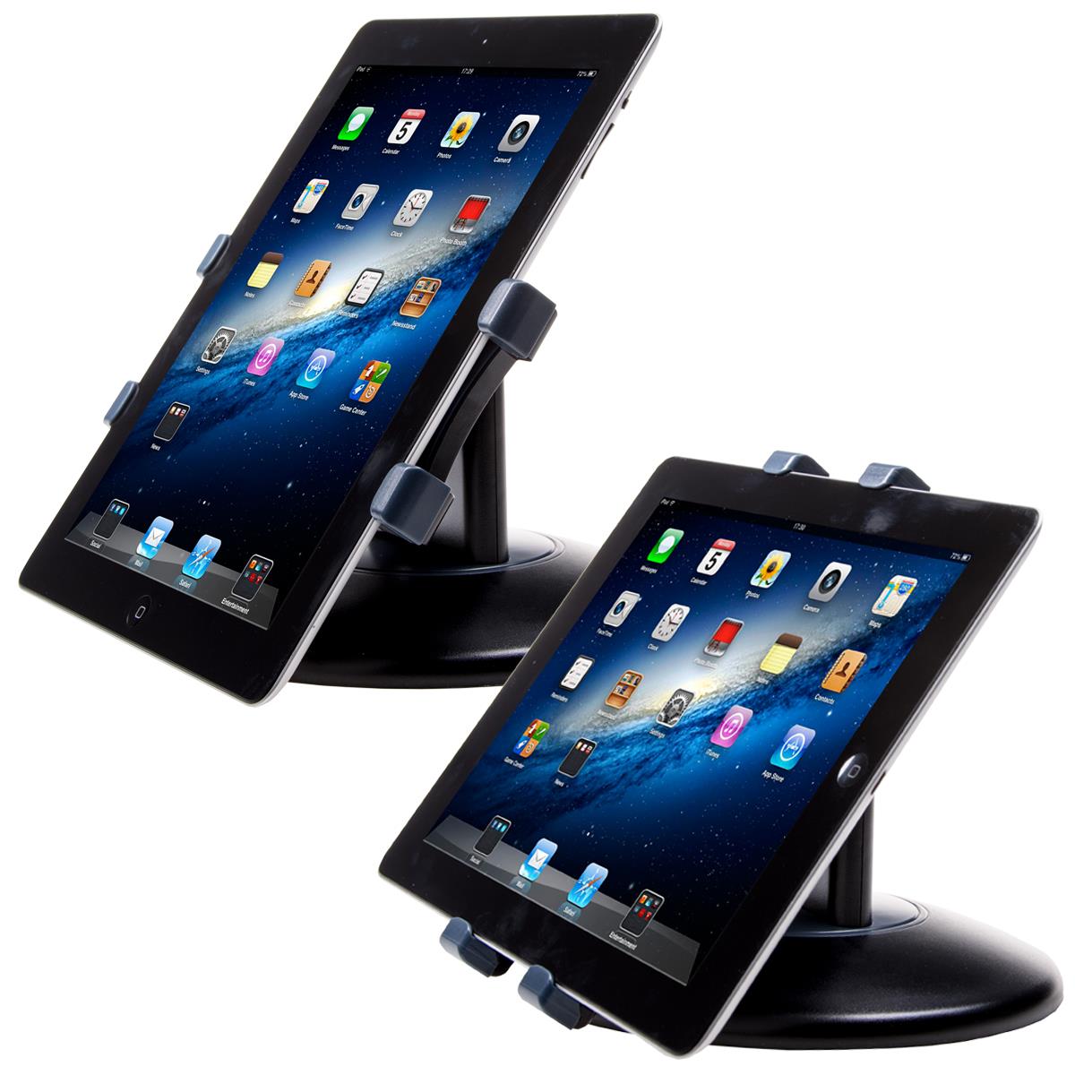 ipad counter stand with tilting and rotating bracket