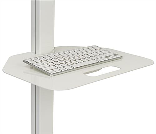 Industrial laptop tray mount with steel construction 