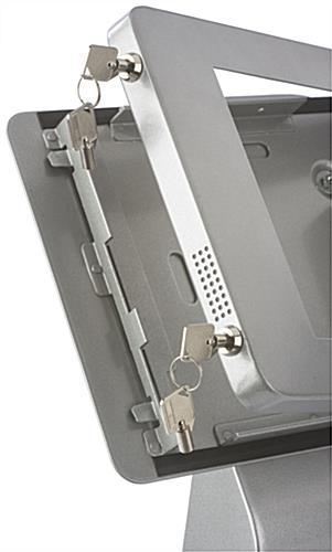 Double Locking iPad Stand with Banner