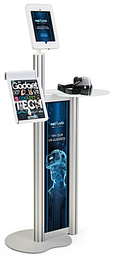 Custom replacement graphics for IPDTBL2G iPad floor stand with fade-resistant UV printing