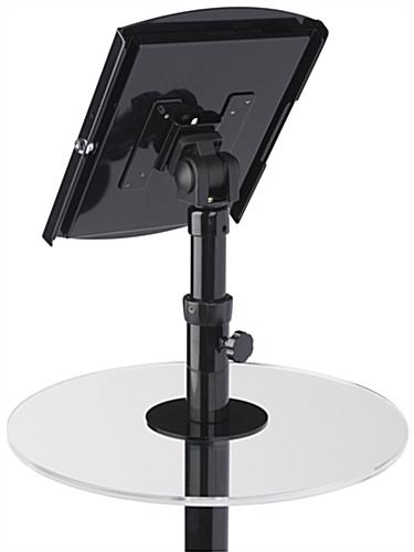 iPad Podium Table with Clear Tabletop