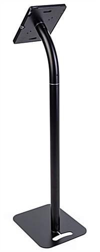 iPad pro floor stand holder with gooseneck metal pole 