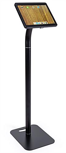 Adjustable iPad pro 12.9" floor stand shown in landscape orientation 