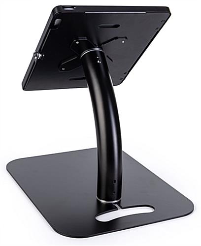 Adjustable iPad pro 12.9" floor stand with rotating enclosure 