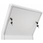Graphic LED light box iPad stand with locking enclosure and keys