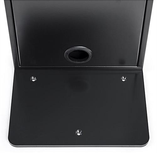 Tablet floor stand with secure steel base