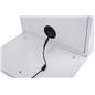 Graphic LED light box iPad stand with cord management