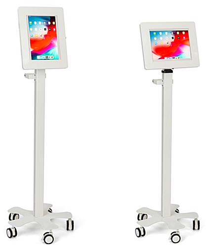 Tablet mount medical rolling cart can rotate vertically and horizontally 