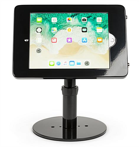 Countertop iPad Pro tablet stand in landscape mode