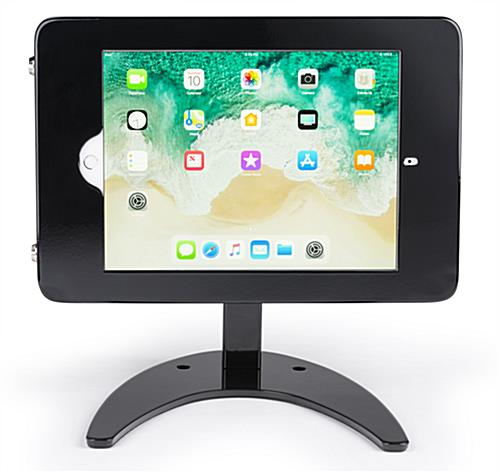 Countertop iPad Pro tablet enclosure in landscape orientation