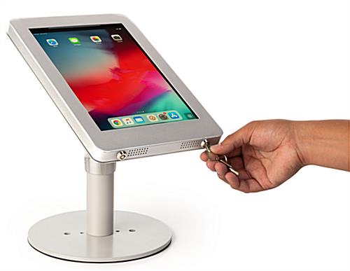 iPad Pro desk mount dual locking mechanism 