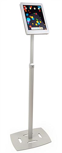 iPad pro adjustable height holder with height adjusting pole 