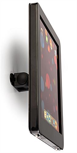 Black iPad POS kiosk with twisting enclosure