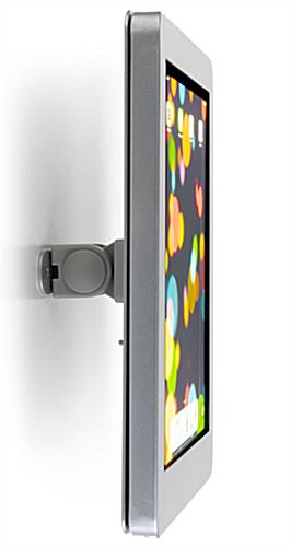 Secure iPad wall mount with theft prevention locking enclosure 