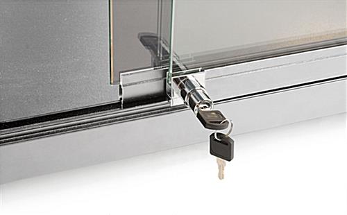 Locking LED Glass Store Counter