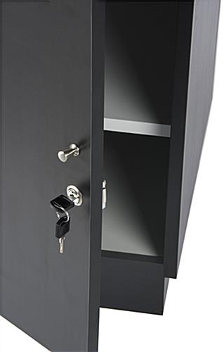 Lockable Jewelry Display Case with 2 Storage Cabinets